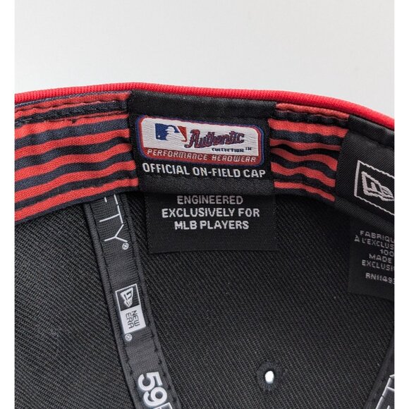 Cincinnati Reds New Era 2023 City Connect 59FIFTY Fitted Hat Black Flat Bill - Picture 6 of 8